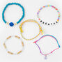 Breathe Novelty Beaded Stretch Bracelets - 5 Pack,