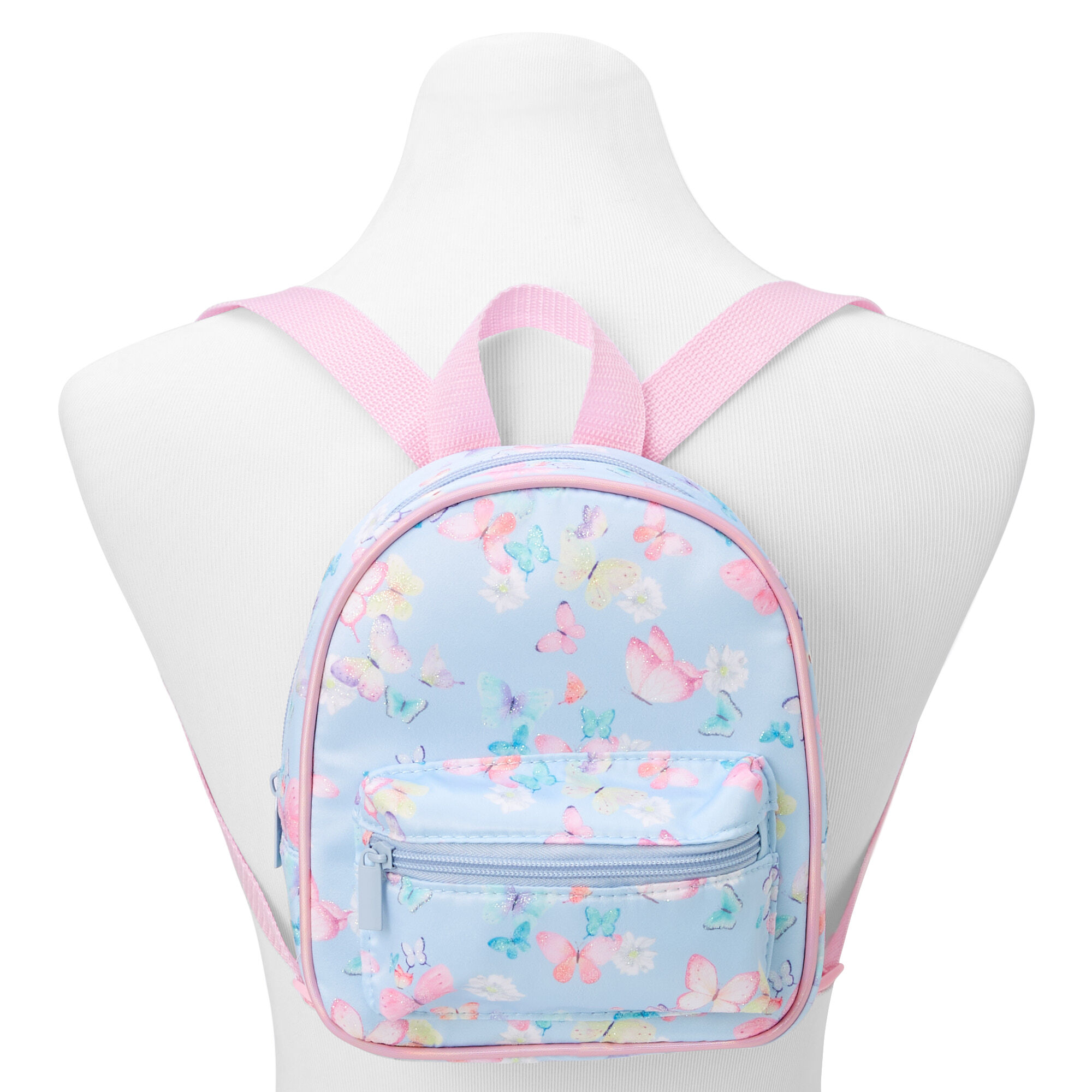 Claire's Club Blue Butterfly Mini Backpack,
