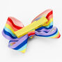 Claire&#39;s Club Rainbow Striped Bow Hair Clips - 3 Pack,