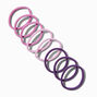 Tonal Purple Rolled Hair Ties - 12 Pack,