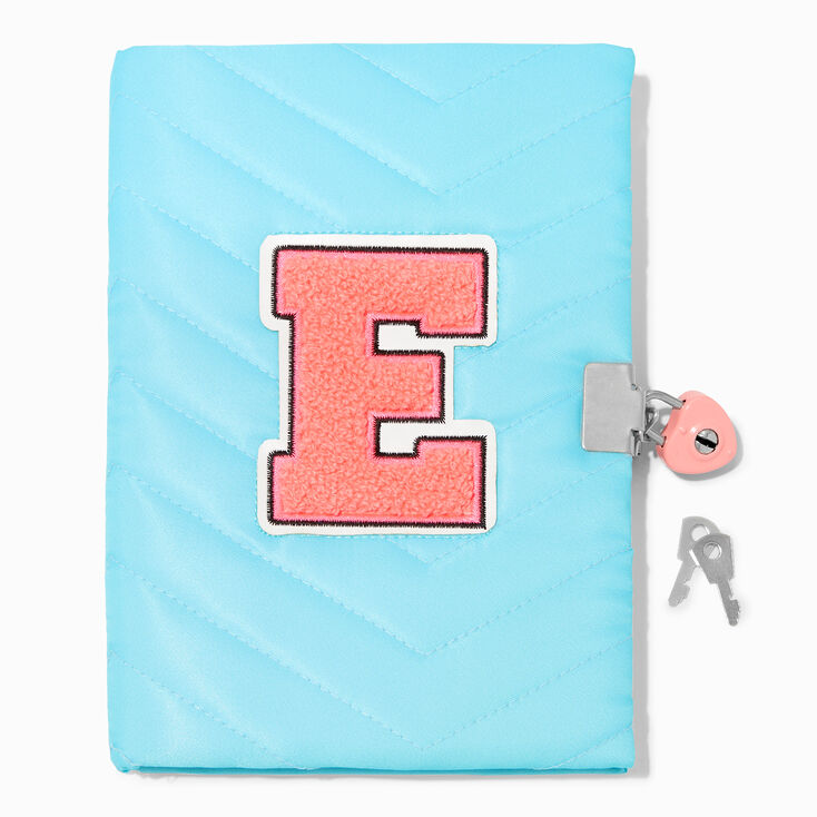 Initial Varsity Blue Lock Diary - E,