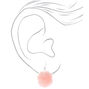 Light Pink Pom Pom 1.5&quot; Drop Earrings,