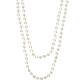 Ivory Pearl Long Necklace,