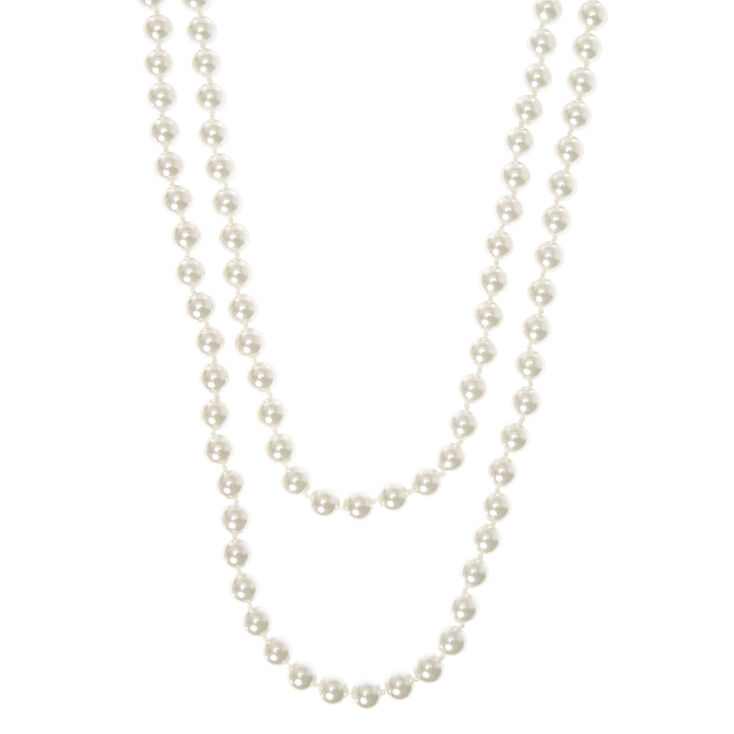 Ivory Pearl Long Necklace,