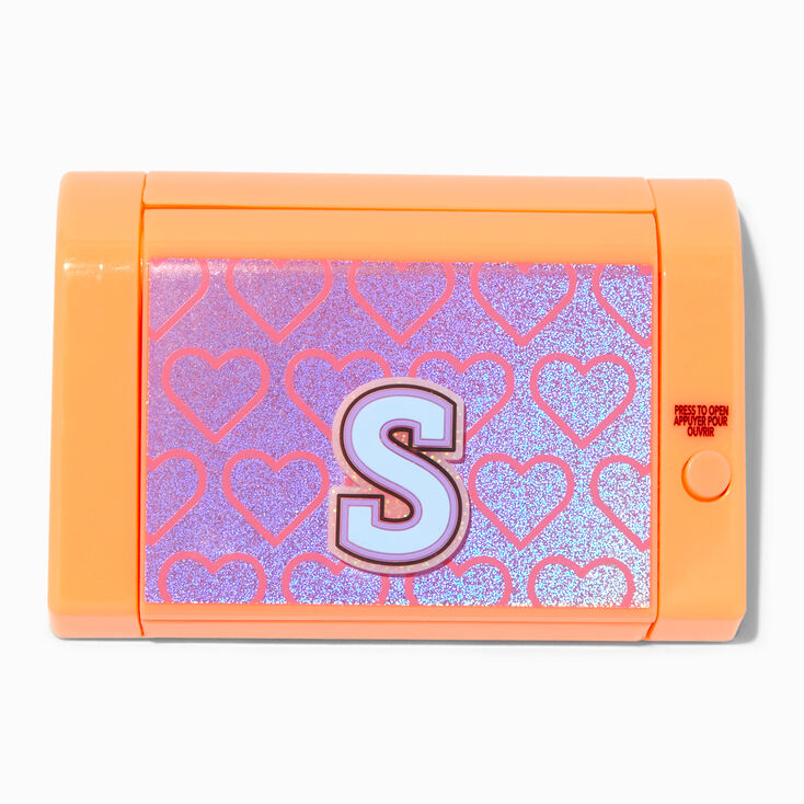 Varsity Initial Orange Mechanical Lip Gloss Set - S,