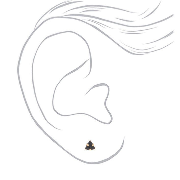 Gold Celestial Stud Earrings - 9 Pack,