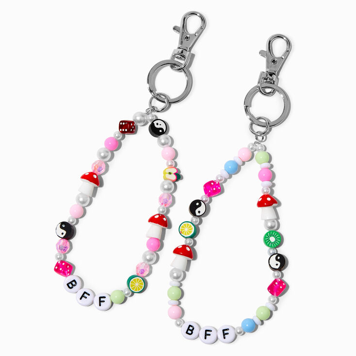 Beaded Y2K Best Friends Wristlet Keychains - 2 Pack,