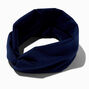 Navy Knotted Headwrap,