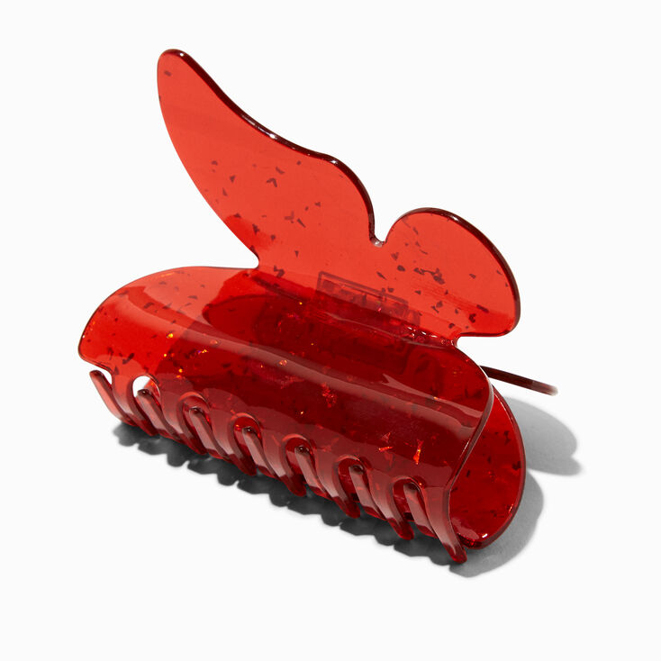 Red Butterfly Large Hair Claw,