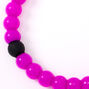 Neon Fortune Stretch Bracelet - Purple,