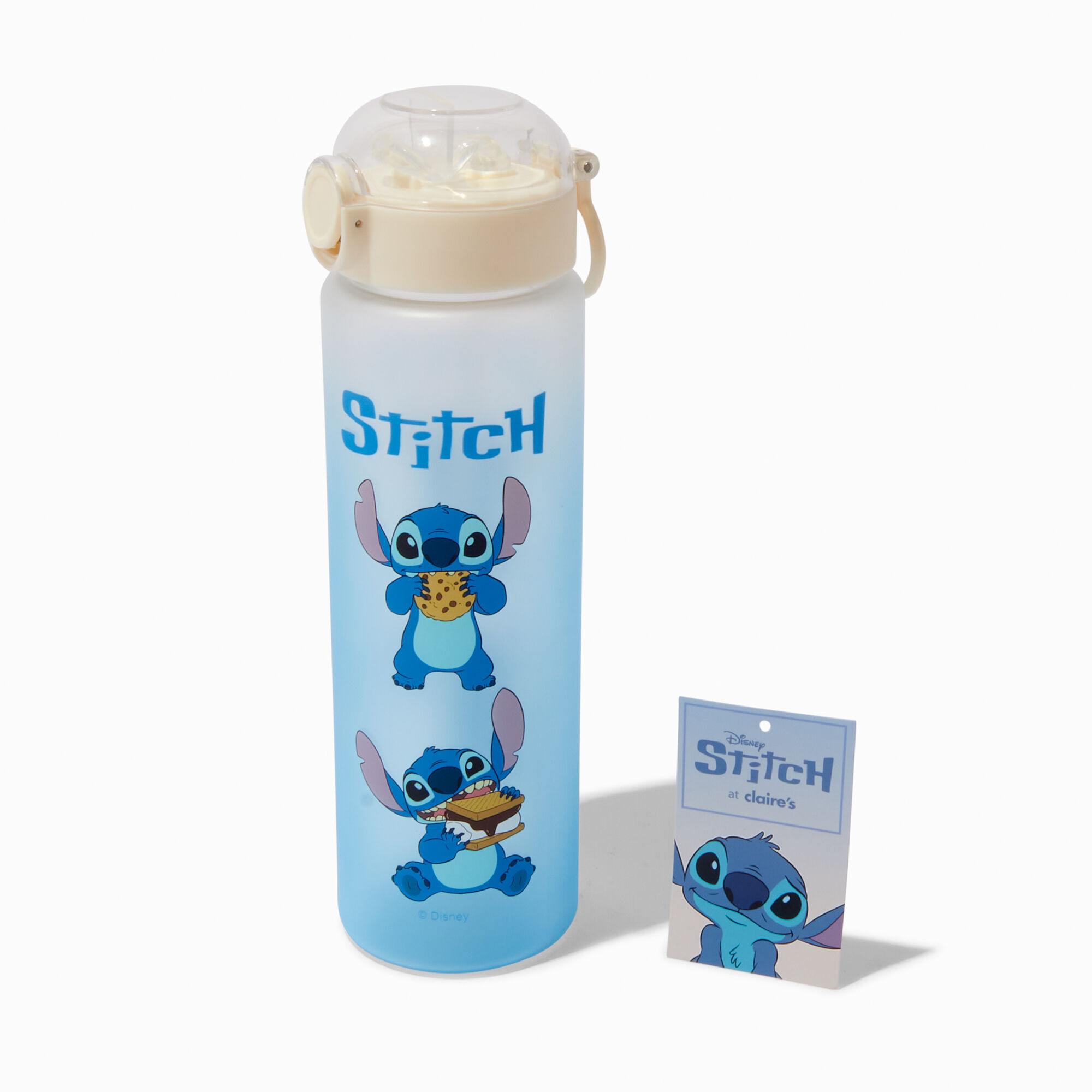 Disney Stitch Claire's Exclusive Cozy Water Bottle,