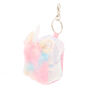 Pastel Rainbow Unicorn Mini Backpack Keychain - Pink,