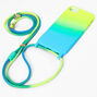 Neon Ombre Phone Case with Strap - Fits iPhone&reg; 6/7/8/SE,