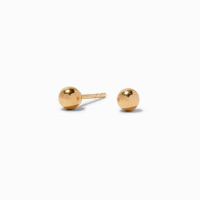 C LUXE by Claire&#39;s 14k Yellow Gold 3MM Ball Stud Earrings,