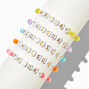 Days of the Week Beaded Stretch Bracelets - 5 Pack ,