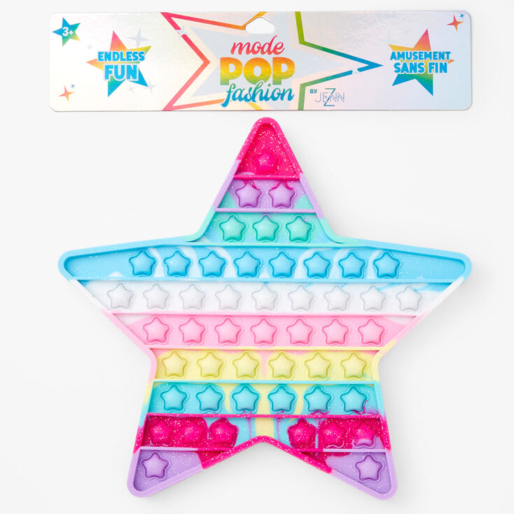 Pop Fashion 9&#39;&#39; Star Fidget Toy - Rainbow,