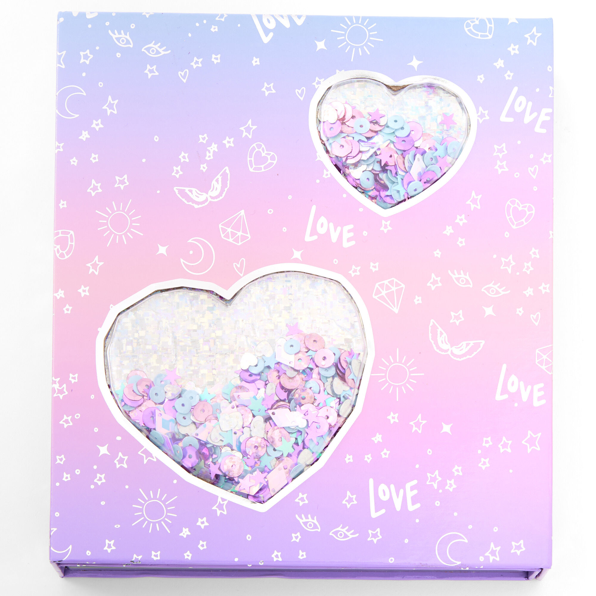 Ombre Shaker Heart 50 Piece Makeup Set,