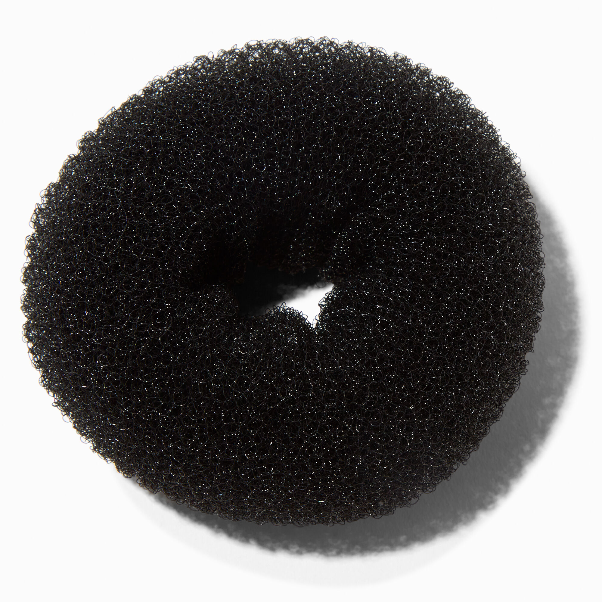 Large Black Hair Donut,