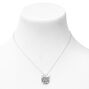 Mother/Daughter 16&quot; Silver Pendant Necklace,