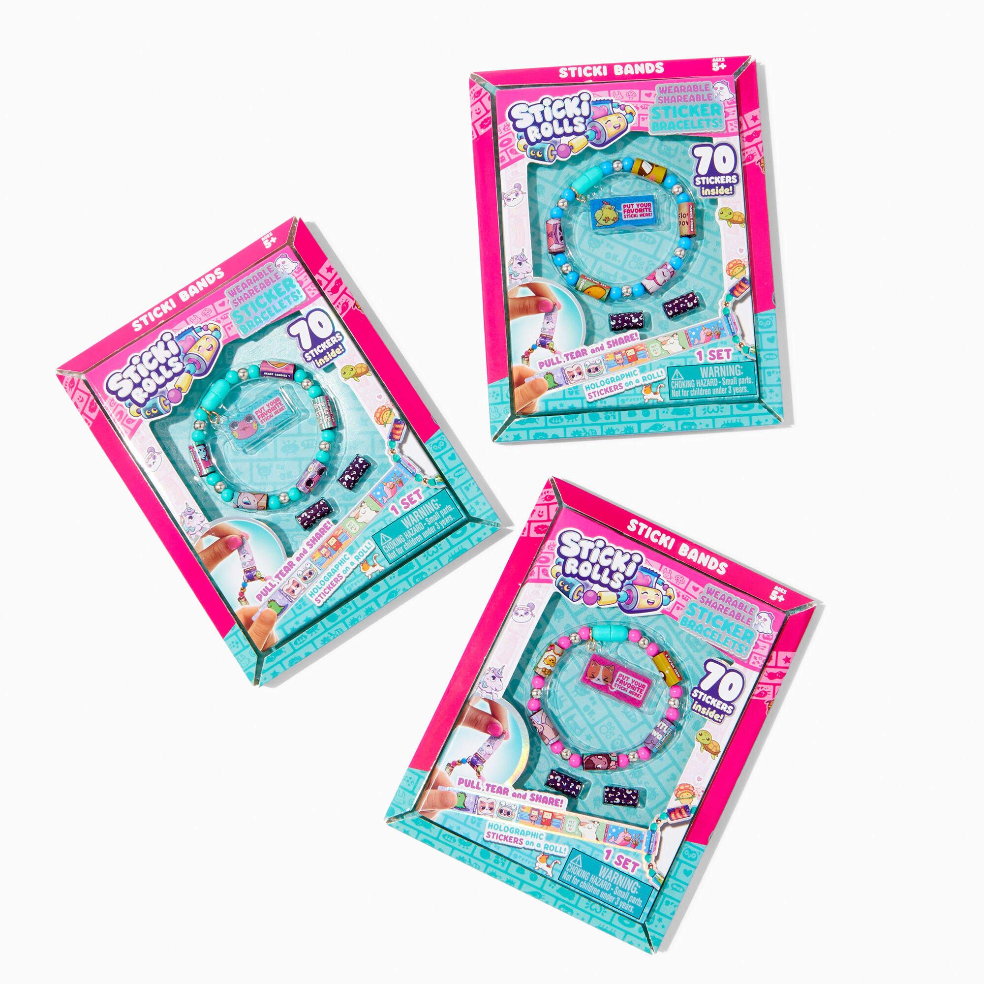 Sticki Rolls™ Series 1 Sticker Bracelet Kit - Styles Vary,