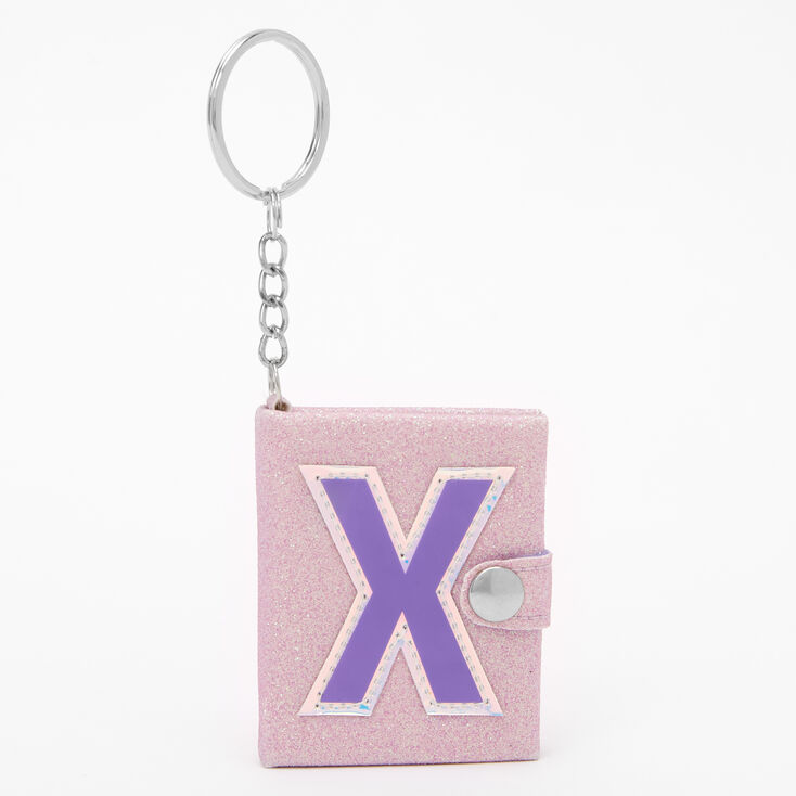 Initial Mini Diary Keychain - X,