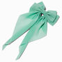 Mint Green Long Tail Hair Bow Clip,