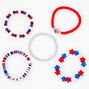 Patriotic Beaded Stretch Bracelet Set - 5 Pack,