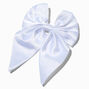 Claire&#39;s Club White Satin Hair Bow Clip,