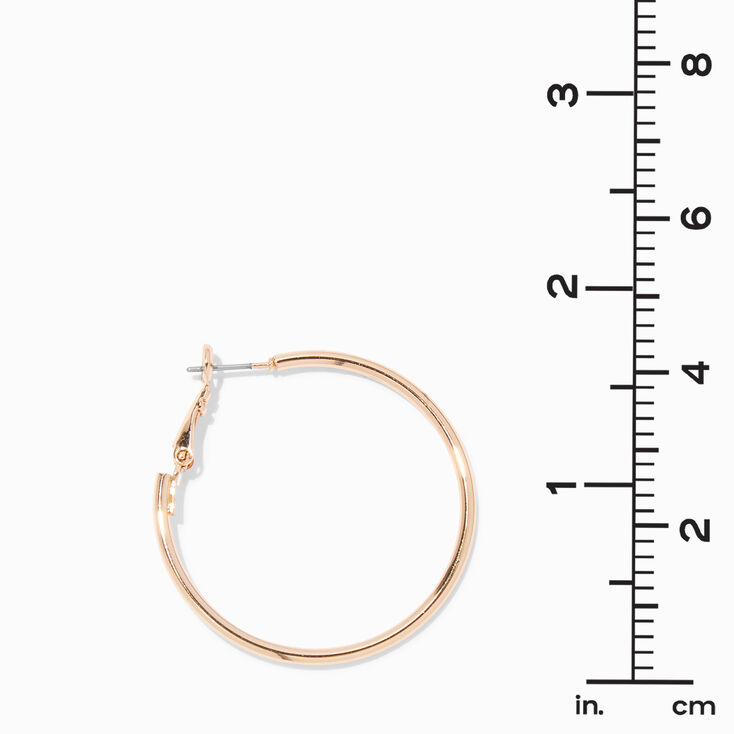 Gold 40MM Hoop Earrings,