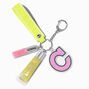 Initial Varsity Lip Gloss Keychain - C,