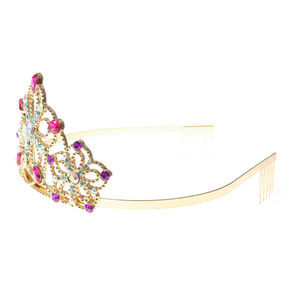 Claire&#39;s Club Gold-tone Crystal Tiara,