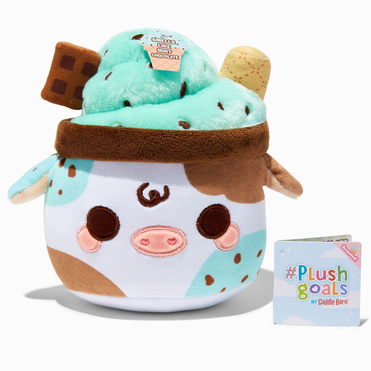 &#35;Plush Goals by Cuddle Barn&reg; 7&#39;&#39; Mint Chocolate Mooshake Plush Toy,