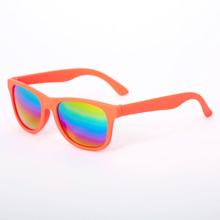 Claire&#39;s Club Neon Retro Sunglasses - Coral,