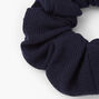 Medium Ribbed Hair Scrunchie - Navy,