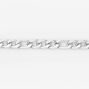 Silver-tone Figaro Link Chain Bracelet,