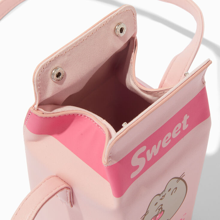 Pusheen&reg; Pink Fruit Juice Carton Crossbody Bag,