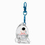 Spaceship Water-Filled Glitter Keychain,