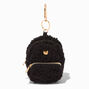 Golden Bear Black Sherpa Mini Backpack Keychain,