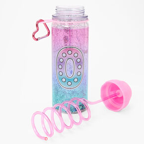 Initial Water Bottle - Pink, O,