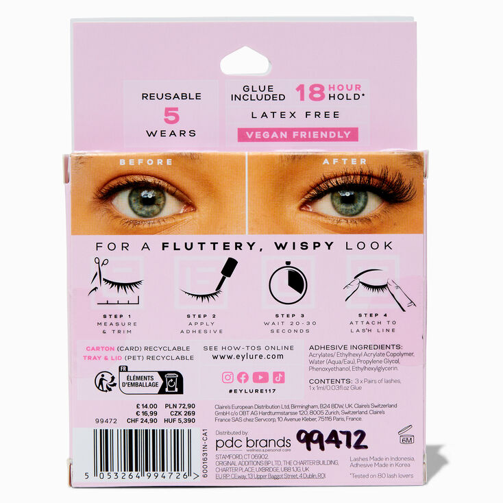 Eylure Naturals Claire&#39;s Exclusive No.117 False Lashes - 3 Pack,