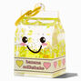 Banana Milkshake Carton Water-Filled Glitter Keychain,