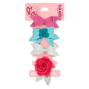 Claire&#39;s Club Bow Mix Hair Clips - 4 Pack,