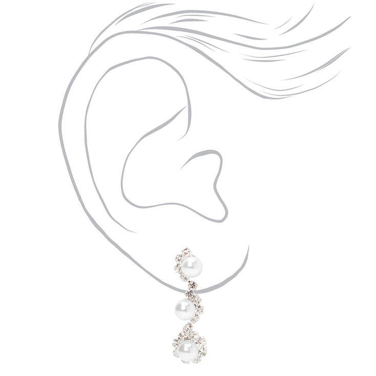 Silver Bubble Pearl Jewelry Set- 3 Pack,