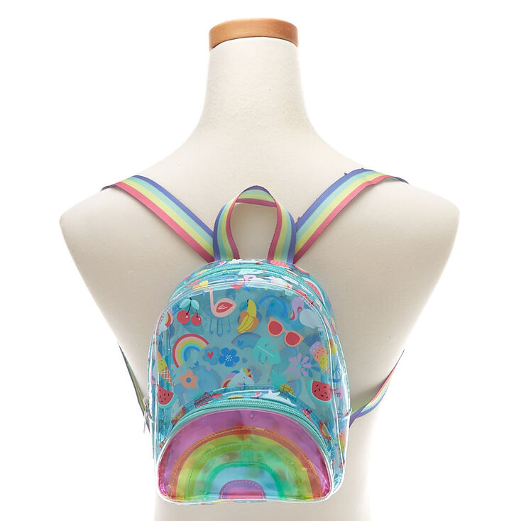 Claire&#39;s Club Summer Print Small Backpack - Blue,