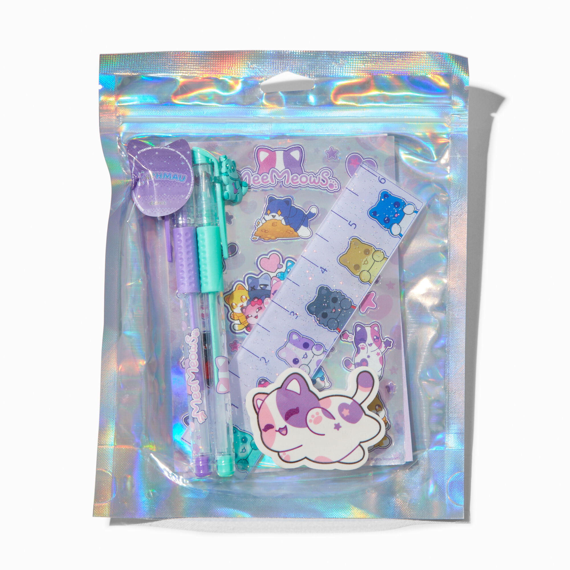 Aphmau™ And Friends Claire's Exclusive Holographic Cat Stationery Set,