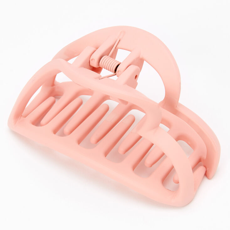 Blush Pink Medium Matte Hair Claw,