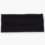 Black Flat Ribbed Headwrap,