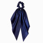 Navy Small Hair Scrunchie Scarf,