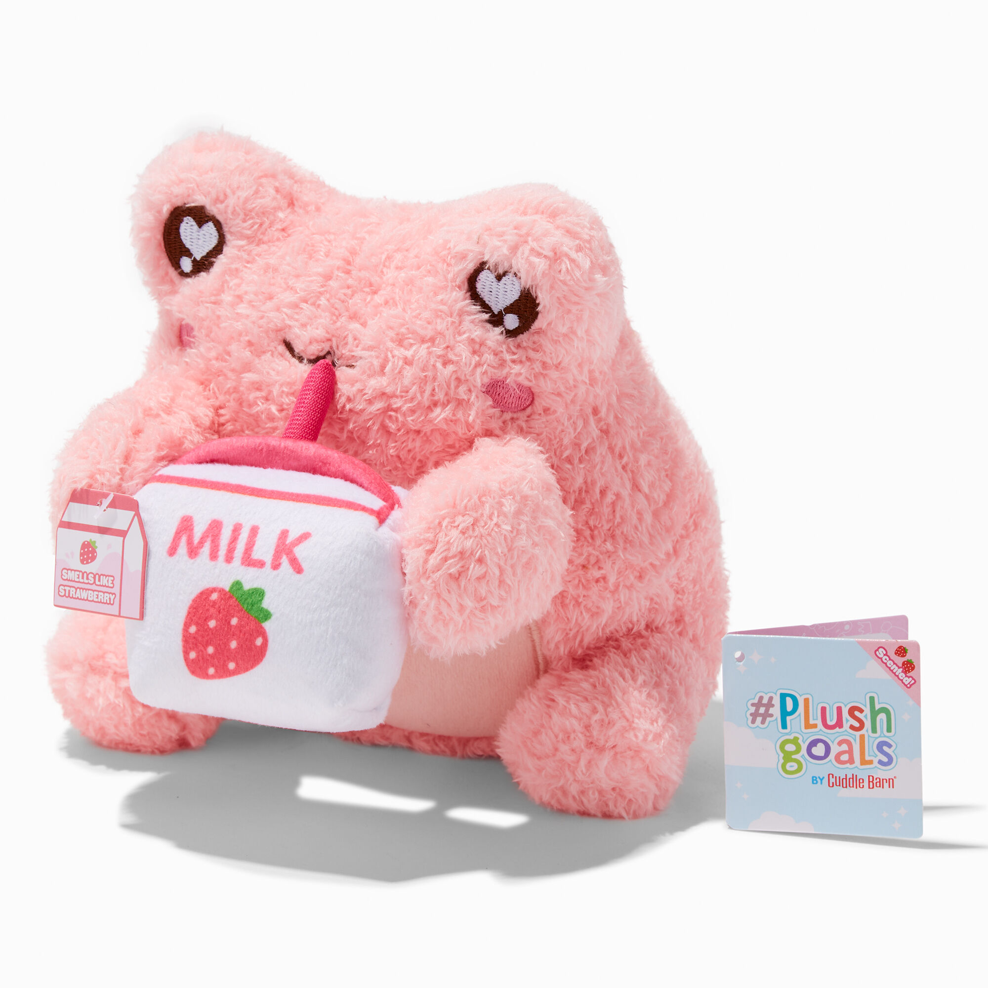 Plush Goals by Cuddle Barn® 6'' Strawberry Milk Wawa Plush Toy