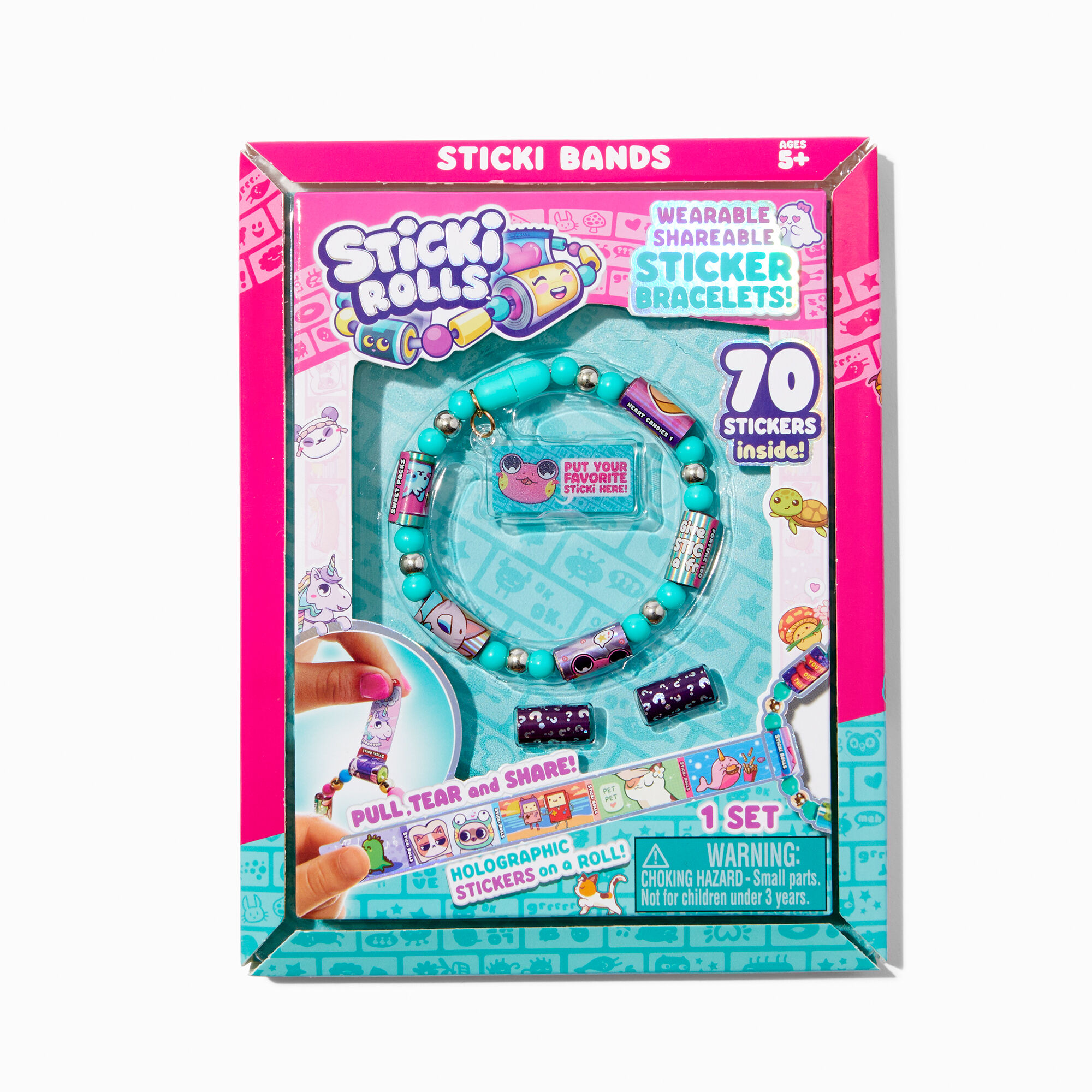 Sticki Rolls™ Series 1 Sticker Bracelet Kit - Styles Vary,